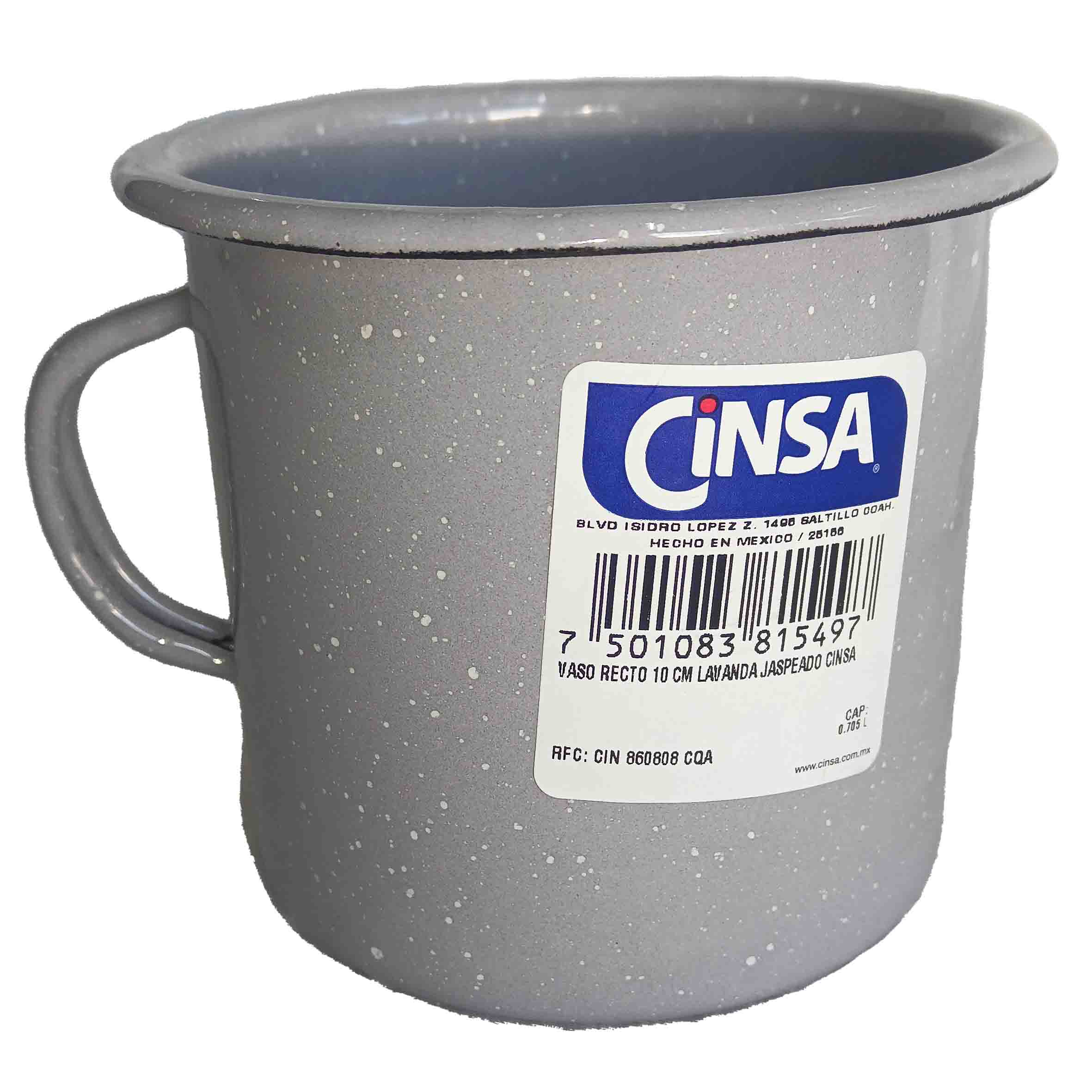 Vaso recto peltre 10cm lavanda jasp CINSA