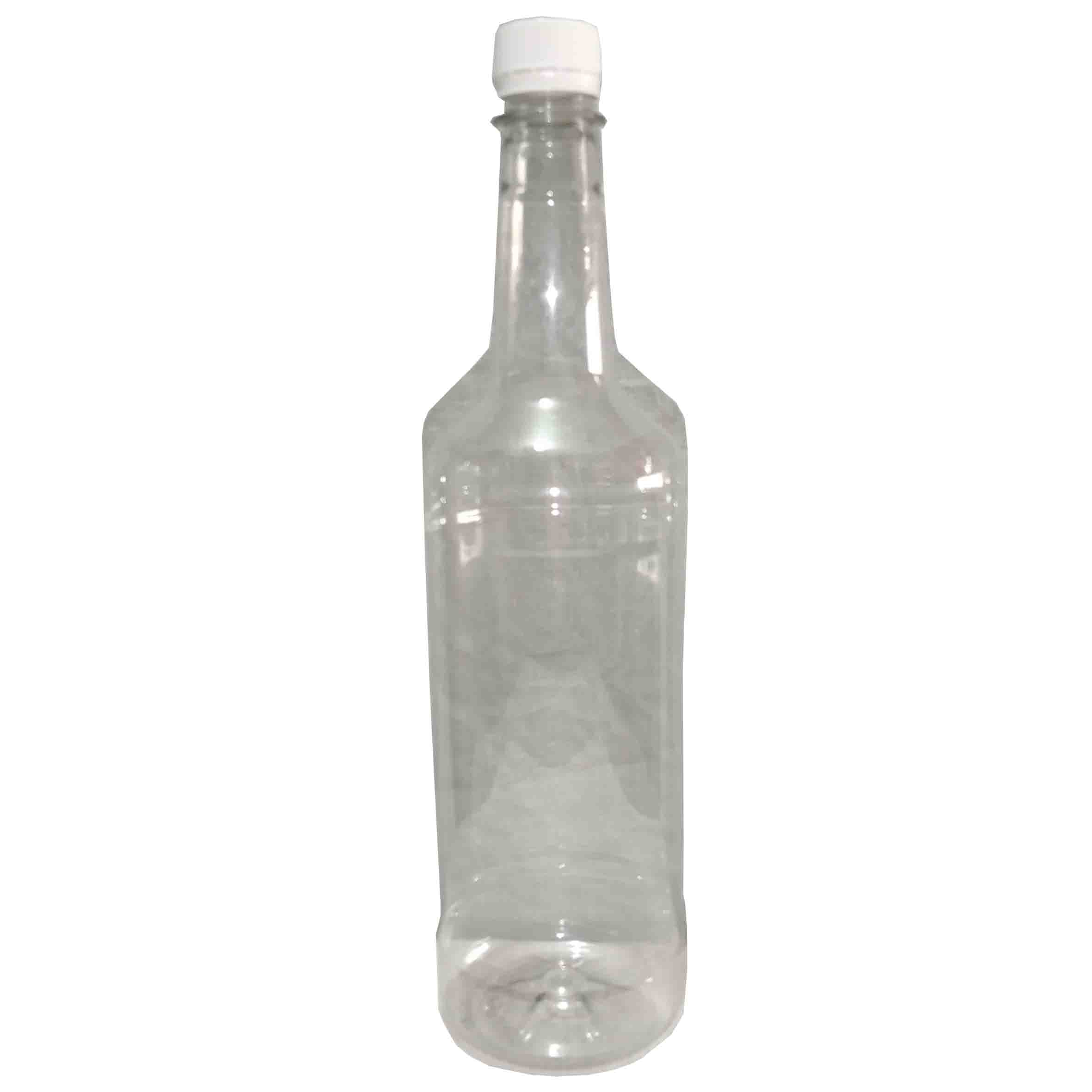 Botella whiskera plastico 1 litro con tapa