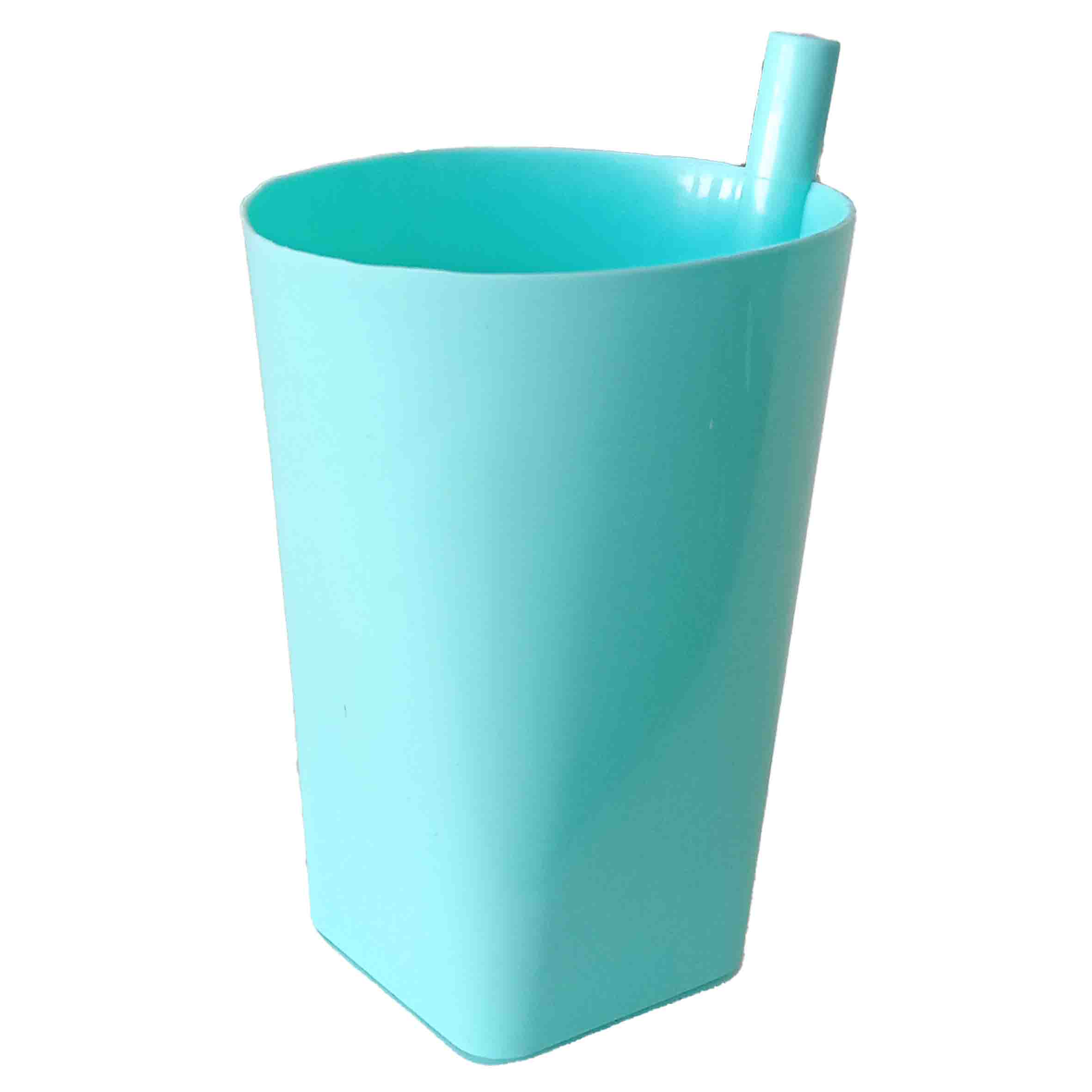 Vaso de plastico con popote BORIS