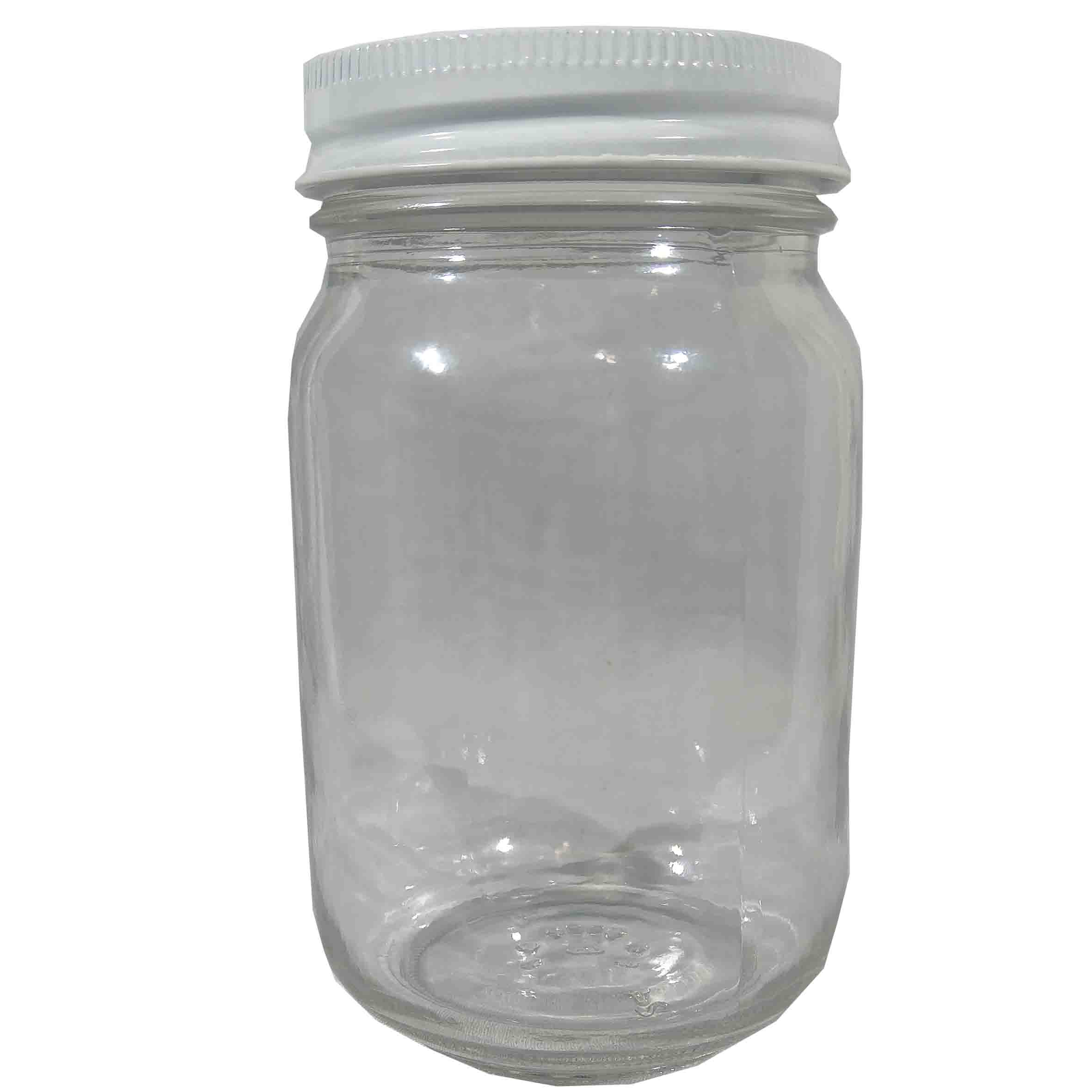 Frasco vidrio para envasar con tapa 473ml