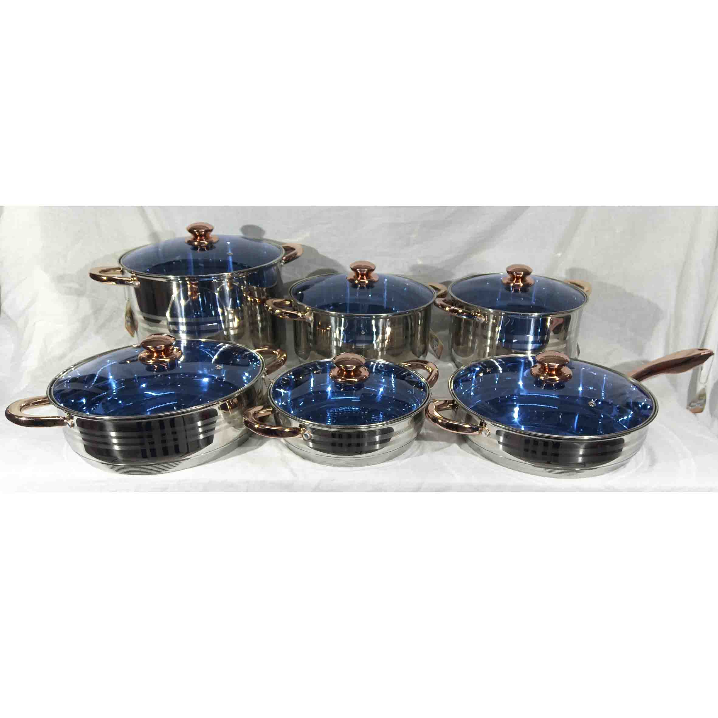 Bateria para cocina acero inoxidable 12pzas ONH0029IS