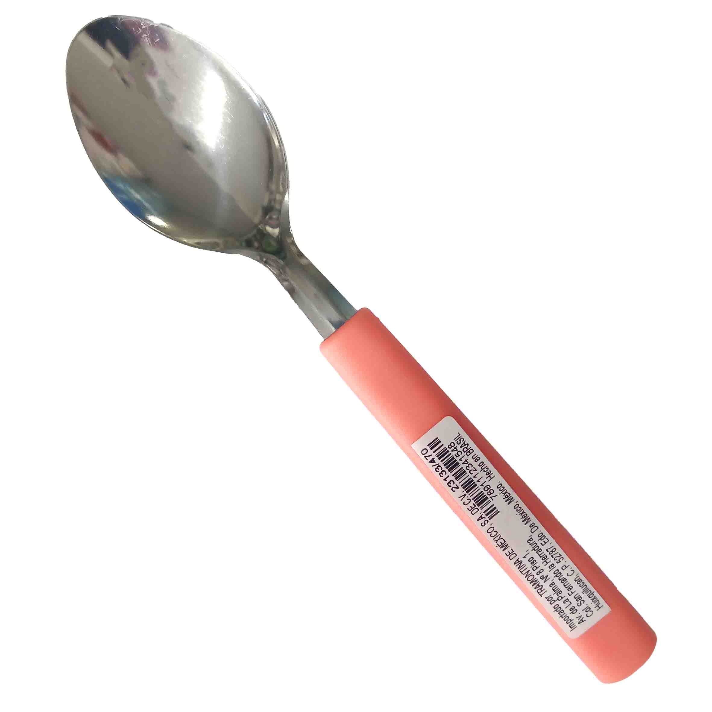 Cuchara sopera acero inoxidable gamboa mango plastico tramontina
