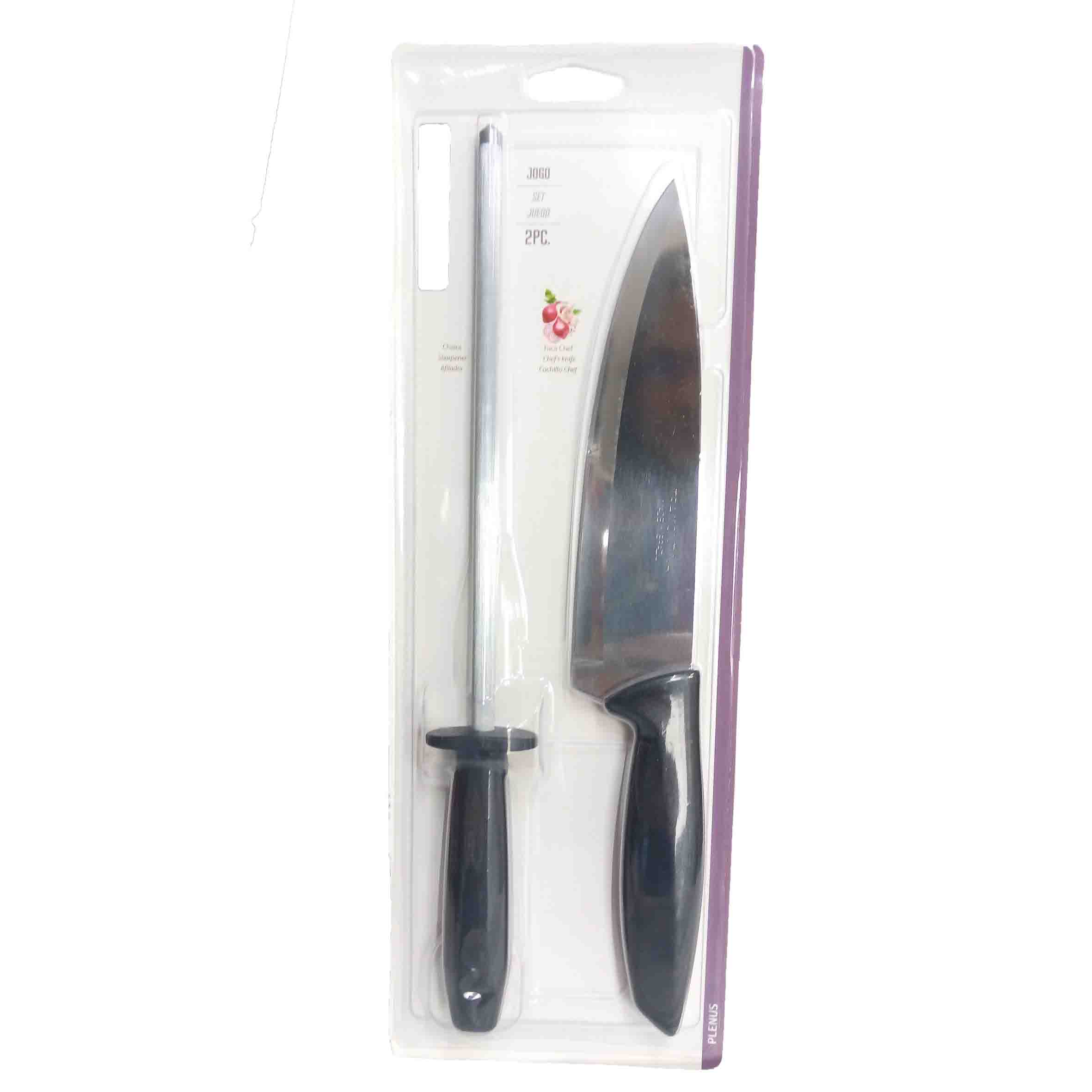 Juego 2 piezas cuchillos acero inoxidable plenus 23498/011 tramontina